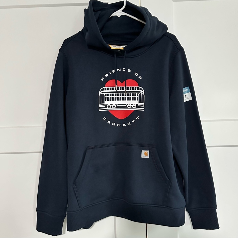 Carhartt 105100 - Women's Relaxed Fit Friends of Carhartt Hooded Sweatshirt - Picture 2 of 3